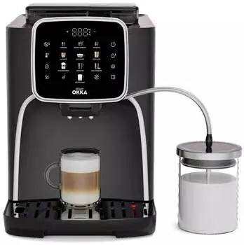 Arzum Okka Pro M OK0028-0500 Chrome – Vielseitige Kaffeespezialitäten mit Präzision zubereitet