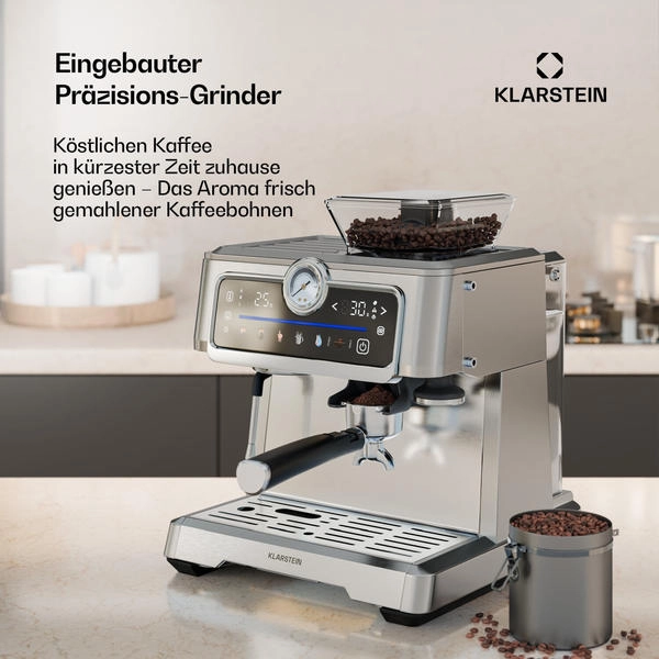 Klarstein GrandPresso Touch silber