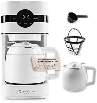 Barista Filterkaffeemaschine mit Thermokanne weiß