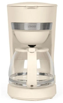 LIVOO Elektrische Kaffeemaschine DOD200C 12 Tassen Fassungsvermögen 1,25 l 750 W