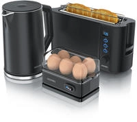Arendo Fr&uuml;hst&uuml;cks-Set Wasserkocher 1,5l, 2-Scheiben Toaster, 6er Eierkocher,