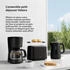 Klarstein Velaire Frühstücksset Toaster Wasserkocher Kaffeemaschine Schwarz