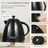 HomCom Kocher-Toaster-Set-Kunststoff Stahl-24,2L x 19,5B x 23,4H cm-Schwarz
