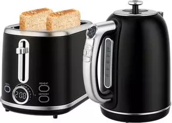 HomCom Wasserkocher Toaster Set 1 Wasserkocher Toaster