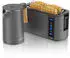 Arendo Frühstücks-Set Wasserkocher mit Temperatureinstellung 1,5l 4 Scheiben Toaster Touch Cool Grey
