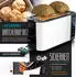 Arendo Frühstücks-Set Wasserkocher mit Temperatureinstellung 1,5l 4 Scheiben Toaster Touch weiß