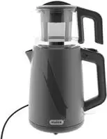 Mulex Tee Express 2-in-1 Teekocher & Wasserkocher - 1L + 2L, 1650W - Grau - Grau