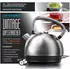 Arendo Frühstücks-Set Wasserkocher mit Temperatureinstellung 1,7l 4 Scheiben Toaster Touch silber