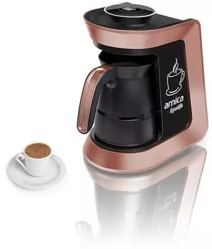Arnica T&uuml;rkische Mokka Kaffeemaschine Rose 650W Edelstahl 4 Tassen 300ml