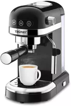 Zelmer ZCM7295 Cob Kaffeemaschine 1350 Watt 20 Bar Druck Tassenerw&auml;rmung schwarz