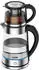 Shov Glasteekocher 2200W ( Wasserkocher 1,7 Liter und Teekanne 0,8l )