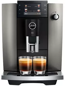Jura E6 (ED) Dark Inox – Jura E6 (ED) Dark Inox – Kaffeevollautomat mit App-Steuerung und vielfältigen Spezialitäten