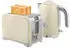 HomCom Wasserkocher Toaster Set 2200 W 1,7 L Wasserkocher 2 Scheiben Toaster Creme