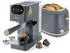 Briebe Nordic Set Kaffeemaschine 20 Bar Toaster 2 Breite Scheiben SKT1221GRY Grau