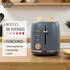 Briebe Nordic Set Kaffeemaschine 20 Bar Toaster 2 Breite Scheiben SKT1221GRY Grau