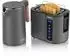Arendo Set Toaster 2 Scheiben 800W LED Display Wasserkocher 2200W 1,5L Edelstahl