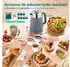 HomCom Frühstücks-Set Wasserkocher mit Warmhaltefunktion (2-tlg) 4 Scheiben Toaster mit 7 Bräunungsstufen
