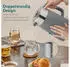 HomCom Frühstücks-Set Wasserkocher mit Warmhaltefunktion (2-tlg) 4 Scheiben Toaster mit 7 Bräunungsstufen