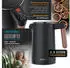 Arendo Set Toaster 4 Scheiben Display Wasserkocher 2200W 1,5L Edelstahl Schwarz