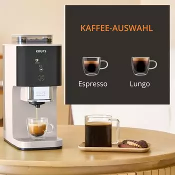 Krups Coffee Crush SA4001E0 – Drei Kaffeespezialitäten auf Sensortastendruck