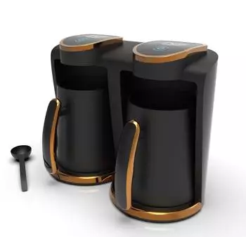 Inca Kaffeemaschine TURBO Wonder Serie Touch-Control Duo Schwarz