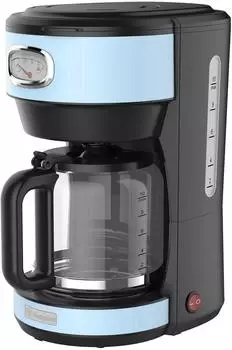 Westinghouse Retro-Kaffeemaschine Filterkaffee wiederverwendbarer Filter 1,25 L 10 Tassen 1000 W blau
