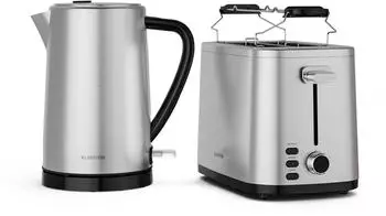 Klarstein Basis-Fr&uuml;hst&uuml;cksset Toaster Wasserkocher Set