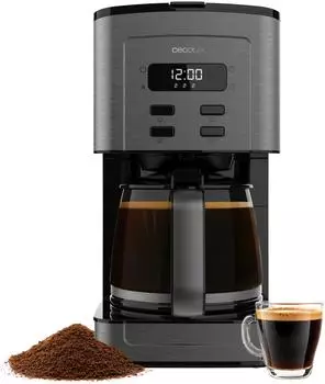 Cecotec Digitale Filterkaffeemaschine 12 Tassen 800 W Edelstahl-Finish Aromaverst&auml;rker