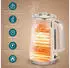 HomCom Wasserkocher Toaster Set 1,7L Schnell Wasserkocher 4 Scheiben Toaster