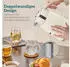 HomCom Wasserkocher Toaster Set 1,7L Schnell Wasserkocher 4 Scheiben Toaster