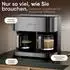 ProfiCook Kaffeemaschine PC-KAD 1308 mit 2 Glaskannen 2x 1,8 Liter 2000 Watt dark inox