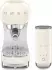 Smeg ECF12 Espressomaschine mit Milchaufschäumer, creme (ECF12CREU)