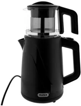 Mulex Tee Express 2-in-1 Teekocher & Wasserkocher 1L+2L, 1650W, schwarz (MX-048)