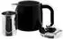 Mulex Tee Express 2-in-1 Wasserkocher mit Teekanne 2200W, 1,7L + 1L, schwarz (MX-290117)