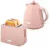 HomCom Wasserkocher- und Toaster-Set 1,7L 2200W Schnellkoch-Wasserkocher Rosa