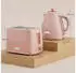 HomCom Wasserkocher- und Toaster-Set 1,7L 2200W Schnellkoch-Wasserkocher Rosa