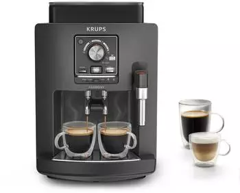 Krups Harmony Kaffeevollautomat mit Milchaufschäumdüse, 4 Getränke (EA508BE0)