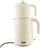 Mulex Tee Express 2-in-1 Wasserkocher mit Teekanne 2200W, 1,7L + 1L, beige (MX-290118)