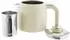 Mulex Tee Express 2-in-1 Wasserkocher mit Teekanne 2200W, 1,7L + 1L, beige (MX-290118)
