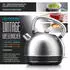 Arendo Frühstücks-Set Wasserkocher Edelstahl 1,7l Toaster 4 Scheiben silber
