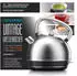 Arendo Frühstücks-Set Retro Wasserkocher 1,7l & 4-Scheiben-Langschlitztoaster, silber (307427)