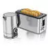 Arendo Frühstücks-Set Edelstahl Wasserkocher Toaster Set silber
