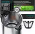 Arendo Frühstücks-Set Edelstahl Wasserkocher Toaster Set silber