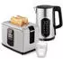 HomCom Wasserkocher Toaster Set mit 2200 W 1,5 L Wasserkocher 2 Scheiben Toaster DE800-356V90SR0431