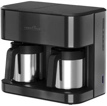 ProfiCook Thermo-Doppelkaffeeautomat PC-KAD 1307 dark inox