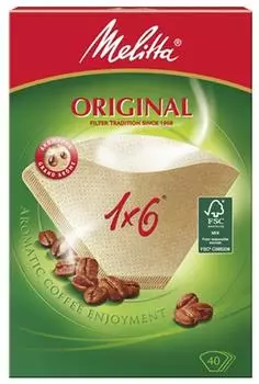 Melitta Filtert&uuml;ten Original 1x6/40 naturbraun