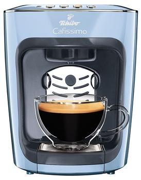 Tchibo Cafissimo mini Kaffeemaschine für Kapseln, Misty Blau