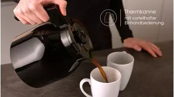Melitta Enjoy Therm schwarz – Melitta Enjoy Therm schwarz – zuverlässige Filterkaffeemaschine mit praktischer Ausstattung