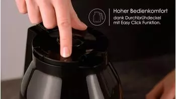 Melitta Enjoy Therm schwarz – Aromawahl und Thermoskanne für individuelle Kaffeepräferenzen