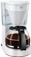 Melitta Easy Tropf-Kaffeemaschine mit Glaskanne, Tropf-Stopp, 10 Tassen, Wei&szlig;